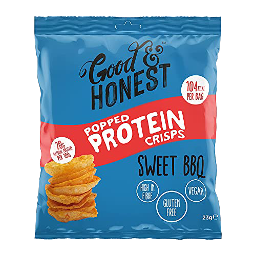 Good & Honest Chips Protéinées Poppées 24x23g Sweet BBQ