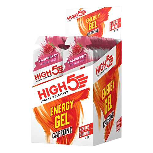 High 5 Energy Gel Caffeine Raspberry 20x40g