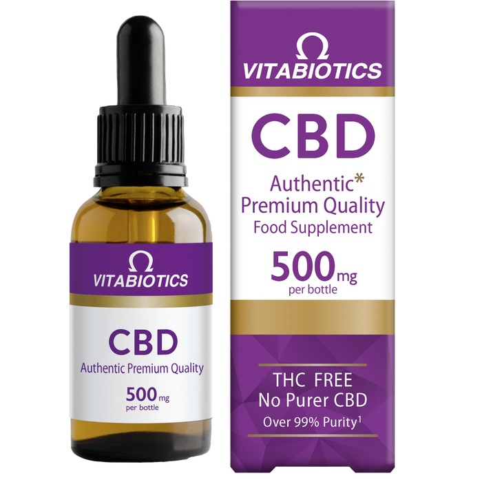 Vitabiotics Brains CBD 500MG Plus Vitamin D Oral Drops 30ml