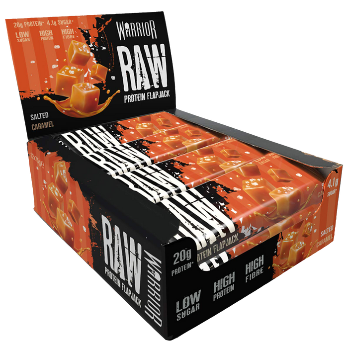 Warrior Raw Protein Flapjack 12x75g Salted Caramel