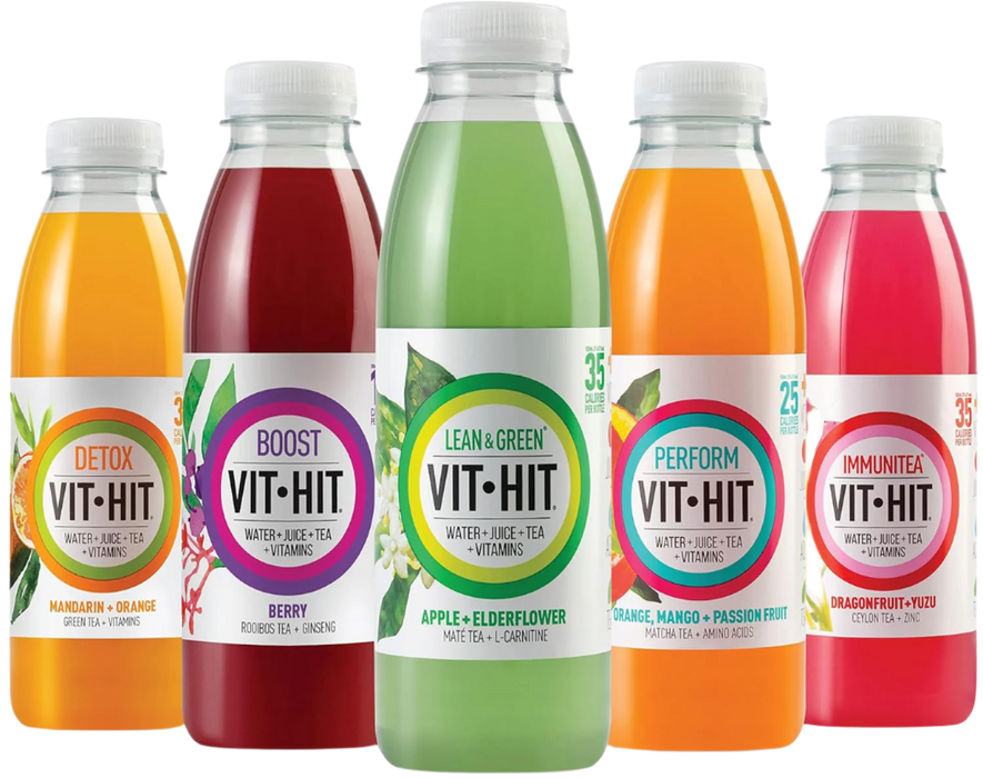 Vit-Hit 12 x 500ml â Low-Calorie Vitamin Drink with Functional Teas