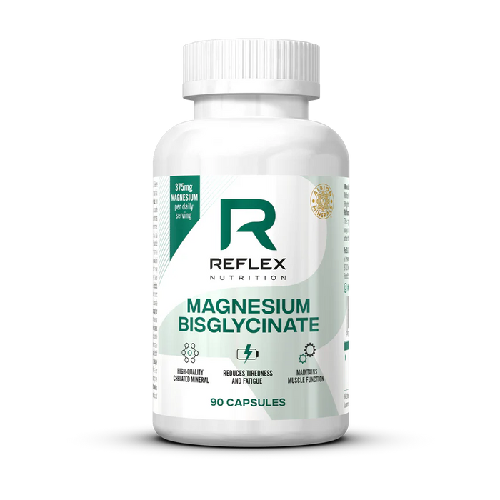 Reflex Nutrition Magnesium Bisglycinate â 125mg for Energy, Muscle Function & Recovery (90 Capsules)