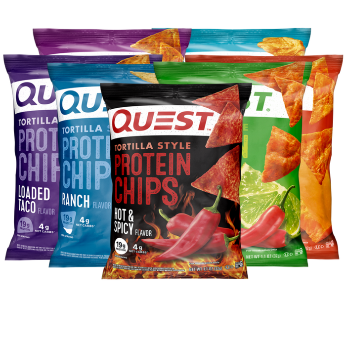 Quest Protein Chips 8 X 32g â High-Protein, Low-Carb Crunch | 19g Protein Per Serving