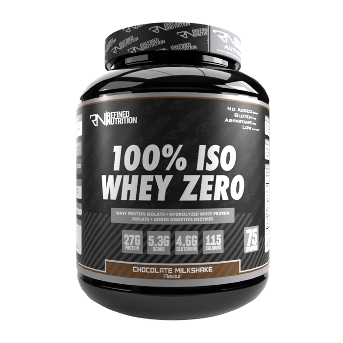 Refined Nutrition 100% Iso Whey Zero 2.27kg Chocolate Milkshake - Sports Supplements at MySupplementShop by Refind Nutrition