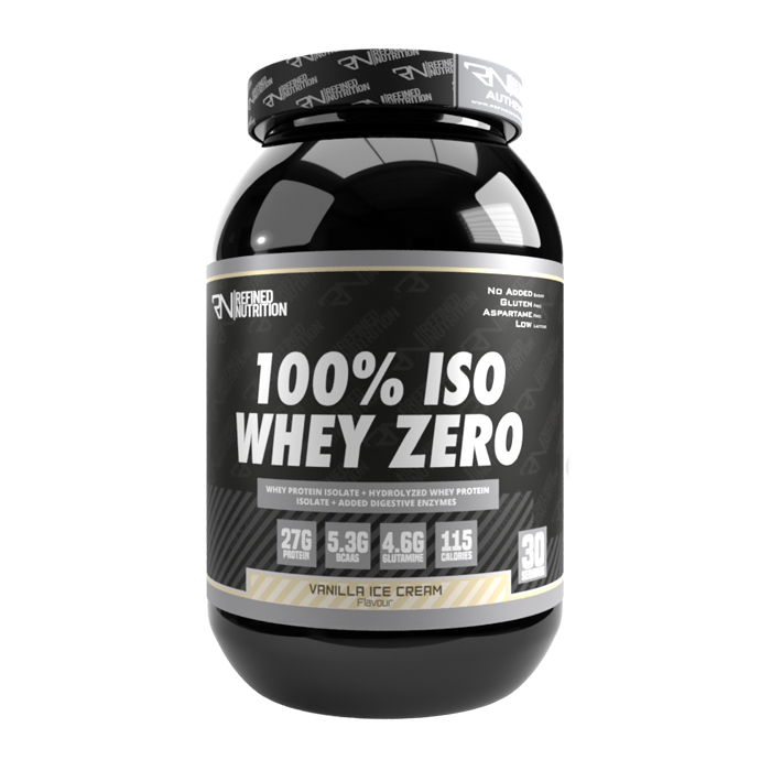 Refined Nutrition 100% Iso Whey Zero 908g Vanilla Milkshake - Sports Supplements at MySupplementShop by Refind Nutrition