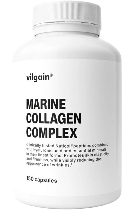 Vilgain Marine Collagen Complex 150 Caps ā Rejuvenate Skin, Hair & Nails with Premium NaticolĀ® Collagen