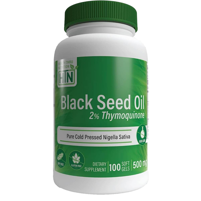 Health Thru Nutrition Black Cumin Seed Oil 500mg 100 Softgels
