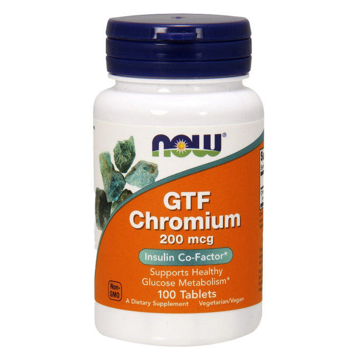 NOW Foods GTF Chrom, 200 mcg â 100 Tabletten