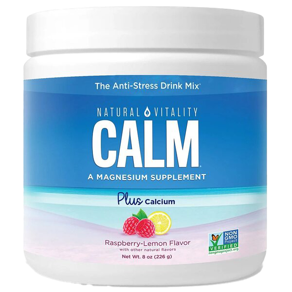 Natural Vitality Natural Calm Plus Calcium Raspberry Lemon 226g