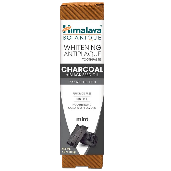 Himalaya Whitening Antiplaque Toothpaste Charcoal + Black Seed Oil, Mint - 113g
