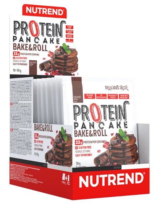 Nutrend Protein Pancake Chocolate Cocoa 10 x 50g - Protein at MySupplementShop by Nutrend
