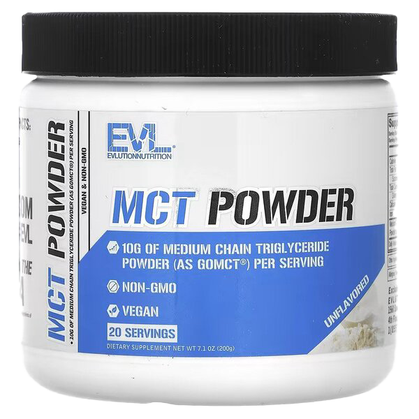 EVLution Nutrition MCT Powder, Unflavored - 200g