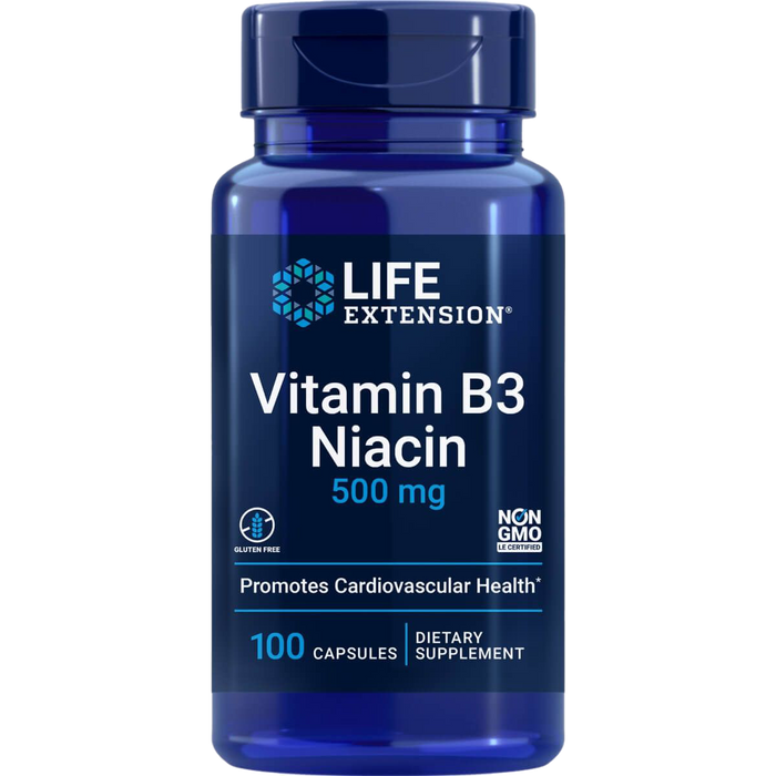 Life Extension Vitamin B3 Niacin, 500 mg â 100 Kapseln