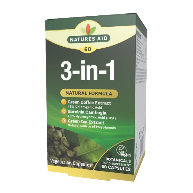 Natures Aid 3-in-1 Natural Formula 60 Caps