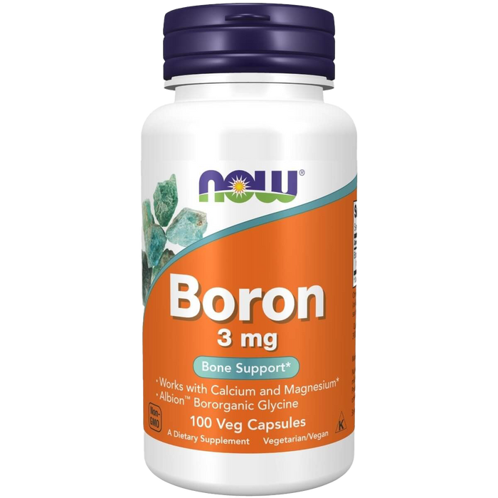 NOW Foods Bor, 3 mg â 100 Kapseln