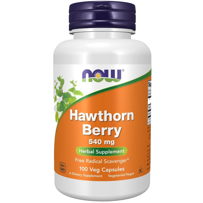 NOW Foods Weißdornbeere, 540 mg – 100 Kapseln