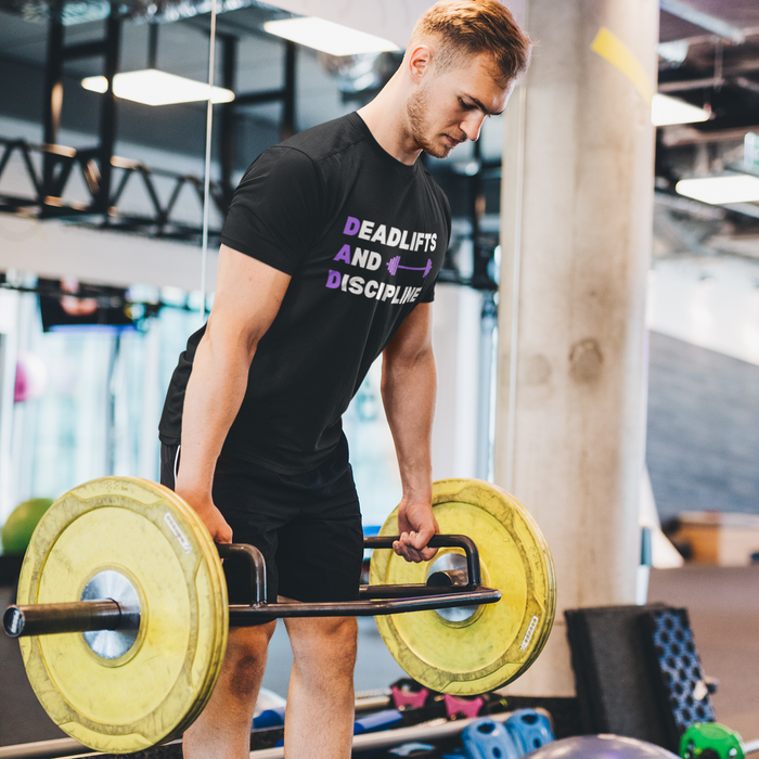 D.A.D. Deadlifts and Discipline T-shirt â Father's Day Weightlifting Tee Classic Fit