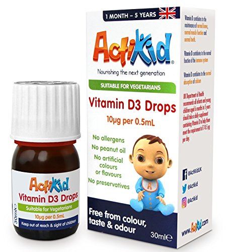 ActiKid Vitamin D3 Drops 10mcg 5 ml. - Default Title - Vitamins & Minerals at MySupplementShop by ActiKid