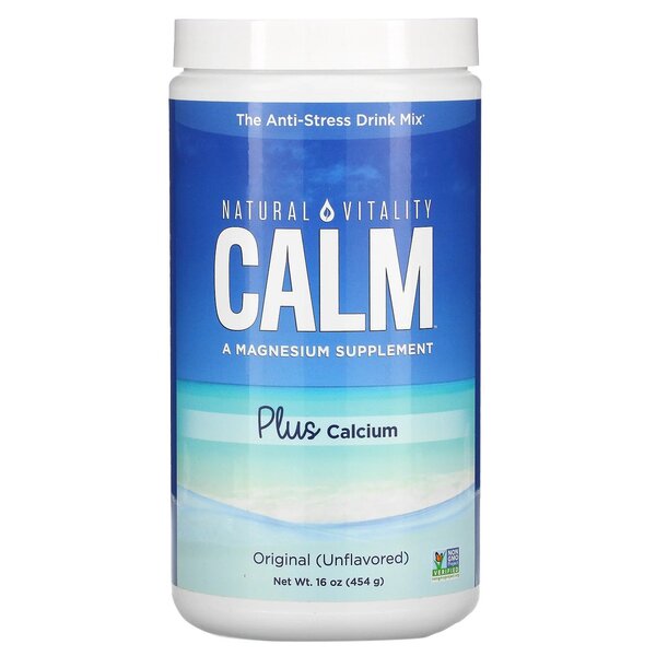 Natural Vitality Natural Calm Plus Calcium Unflavored 454g - Calcium at MySupplementShop by Natural Vitality