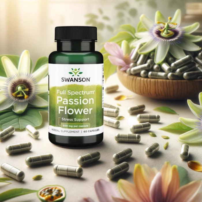 Discover the Calming Power of Swanson Full Spectrum Passion Flower Capsules