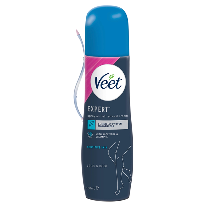 Veet Expert Spray On Hair Removal Cream For Sensitive Skin - 150ml - Hair Removal at MySupplementShop by Veet