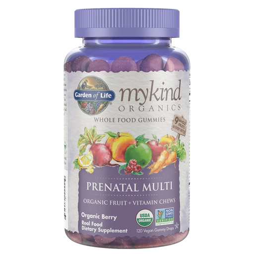 Garden of Life Mykind Organics Prenatal Multi Gummies, Organic Berry - 120 vegan gummy drops - Vitamins & Minerals at MySupplementShop by Garden of Life