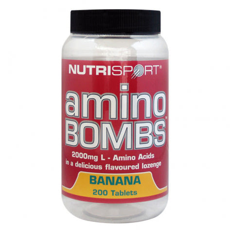 NutriSport Amino Bombs 40 Tablets - Banana - Sports Nutrition at MySupplementShop by NutriSport