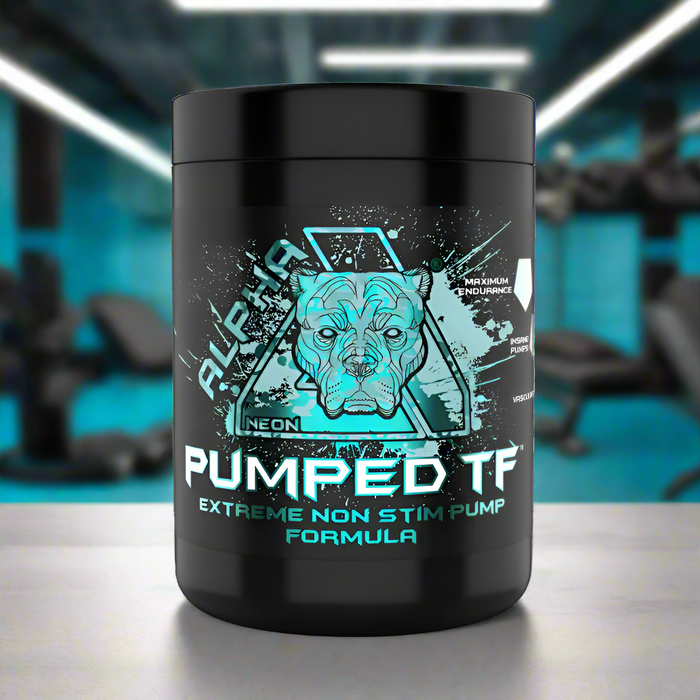 Alpha Neon Pumped TF – Stimulant-Free Pre-Workout,  380g 60 Servings