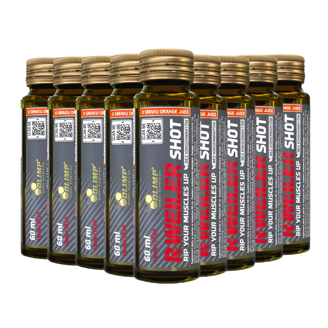 Olimp R-WEILER Shot | Liquid Pre-Workout | Energy & Performance Boost 9 x 60ml