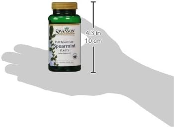 Swanson Full Spectrum Spearmint Leaf 400mg - 60 caps - Health and Wellbeing at MySupplementShop by Swanson