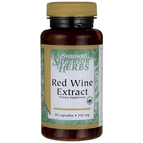 Swanson Red Wine Extract, 500mg - 90 caps - Health and Wellbeing at MySupplementShop by Swanson