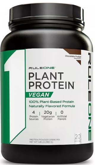 Rule One Plant Protein, Chocolate - 670g - Pea Proteins at MySupplementShop by Rule1