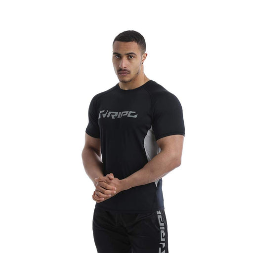 RIPT Contrast Performance T-Shirt Black - T-Shirts at MySupplementShop by RIPT Performance