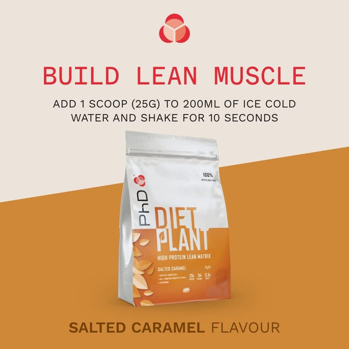 PhD Diet Plant, Salted Caramel 1000g - Protein at MySupplementShop by PhD