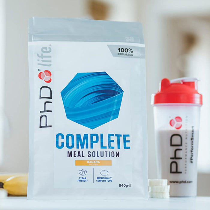 PhD Complete Meal Solution, Banana 840g - Health Foods at MySupplementShop by PhD