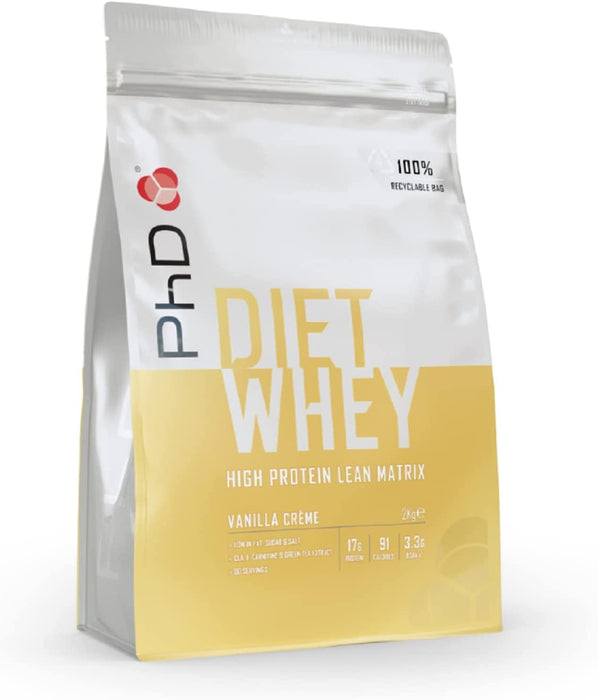 PhD Nutrition Diet Whey Protein Powder 2Kg - Protein Powder at MySupplementShop by PhD