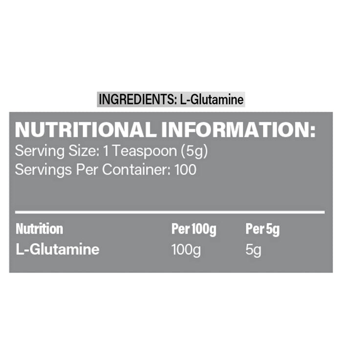 Boditronics Bodipure L-Glutamine 500g - L-Glutamine at MySupplementShop by Boditronics