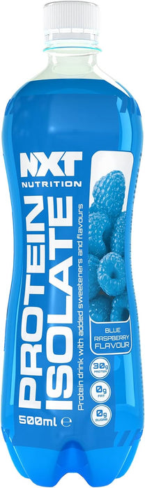 NXT Nutrition Beef Protein Isolate 12 x 500ml - Blue Raspberry - Protein Drink at MySupplementShop by Nxt Nutrition