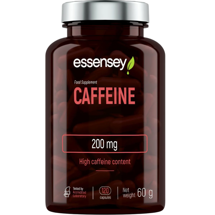 Essensey Caffeine | 200mg Caffeine & Naringenin | Fast-Acting Energy Boost 120 Capsules