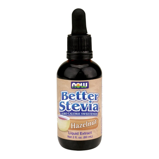 NOW Foods Better Stevia Liquid, Hazelnut - 59 ml. - Health Foods at MySupplementShop by NOW Foods