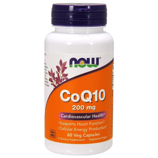 NOW Foods CoQ10, 200mg - 60 vcaps - Health and Wellbeing at MySupplementShop by NOW Foods