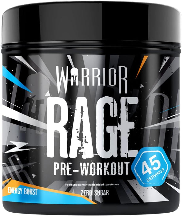 Warrior Rage Pre Workout 392g 45 Servings - Pre Workout at MySupplementShop by Warrior