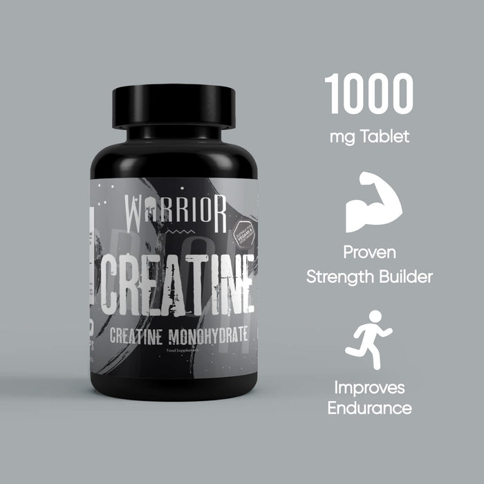 Warrior Kreatin-Monohydrat, 1000 mg – 60 Tabletten
