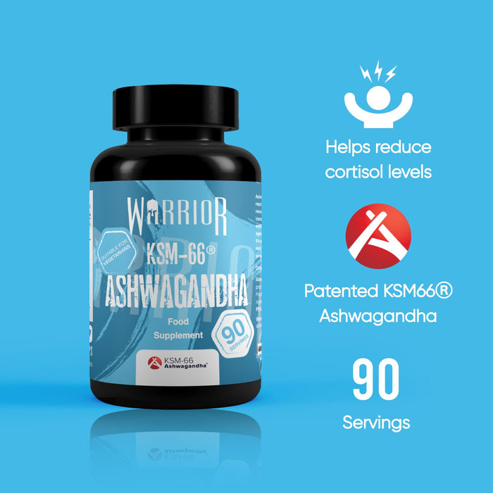 Warrior Ashwagandha KSM-66 - 90 caps - Ashwagandha at MySupplementShop by Warrior
