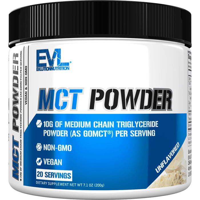 EVLution Nutrition MCT Powder, Unflavored - 200g - Combination Multivitamins & Minerals at MySupplementShop by EVLution Nutrition