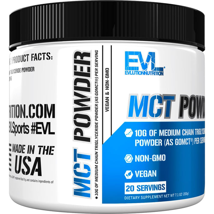 EVLution Nutrition MCT Powder, Unflavored - 200g - Combination Multivitamins & Minerals at MySupplementShop by EVLution Nutrition