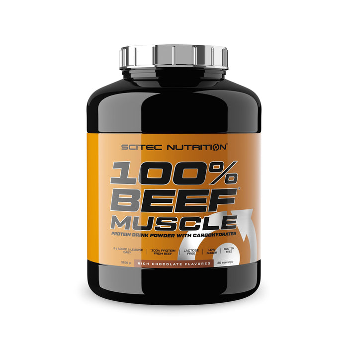 SciTec 100% Beef Muscle, Rich Chocolate - Beef Proteins at MySupplementShop by Scitec Nutrition