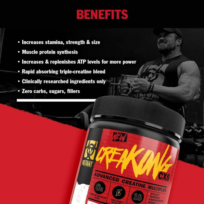 Mutant Creakong CX8, Unflavored - 249g - Creatine Supplements at MySupplementShop by Mutant