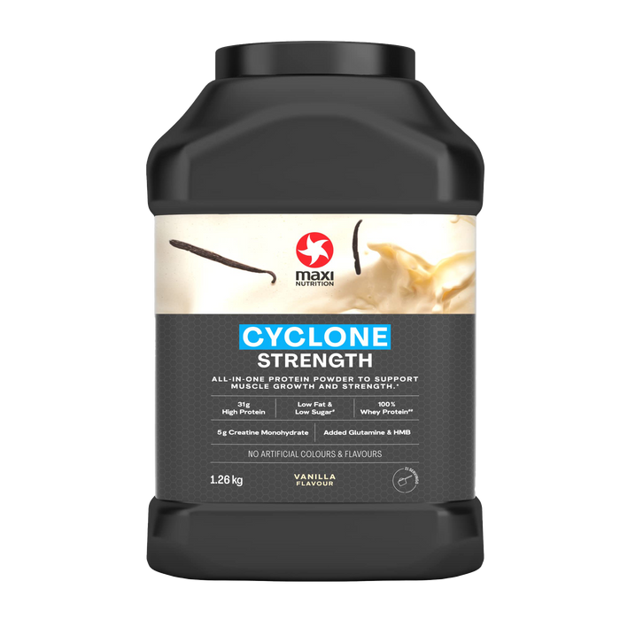 Maxi Nutrition Cyclone Protein Whey Powder 1260g  | 31g Protein & 5g Creatine | Low Sugar