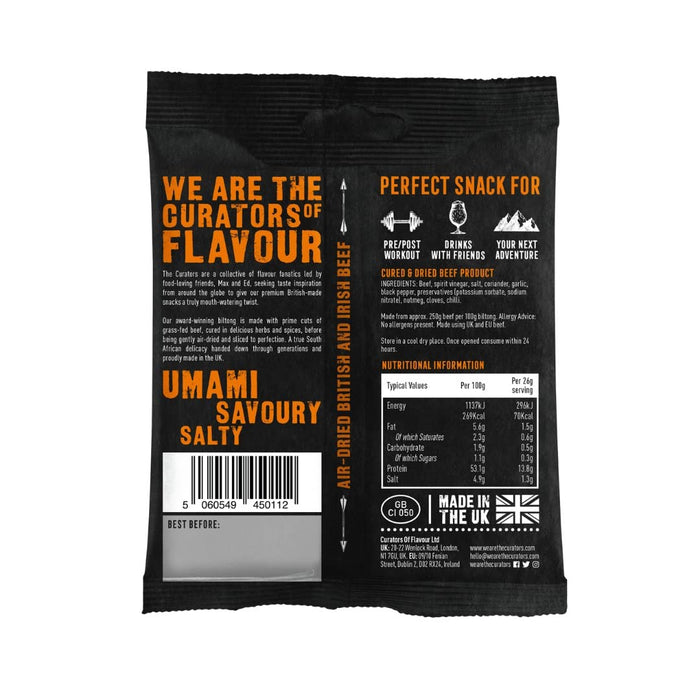 The Curators Beef Biltong 26g x 12 - Jerky at MySupplementShop by THE CURATORS